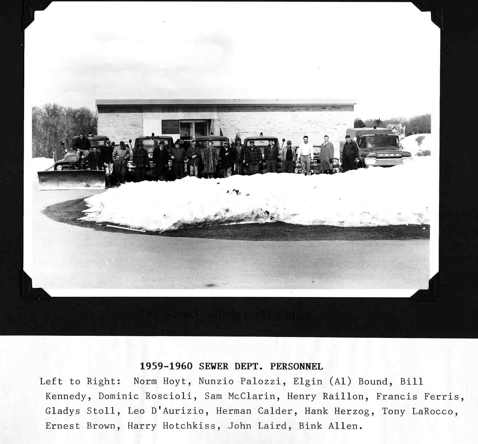 1950-1960 Sewer Dept personnel